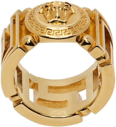 versace ring grüner kranze|Versace rings for women.